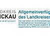 Allgemeinverfügung des Landkreises Zwickau