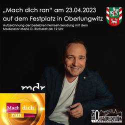 Mach dich ran - MDR-Fernsehsendung in Oberlungwitz [(c): Stadtverwaltung Oberlungwitz/ MDR (Stephanie Storl)]