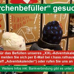 Türchenbefüller für Adventskalender 2023 gesucht ©Stadtverwaltung Oberlungwitz